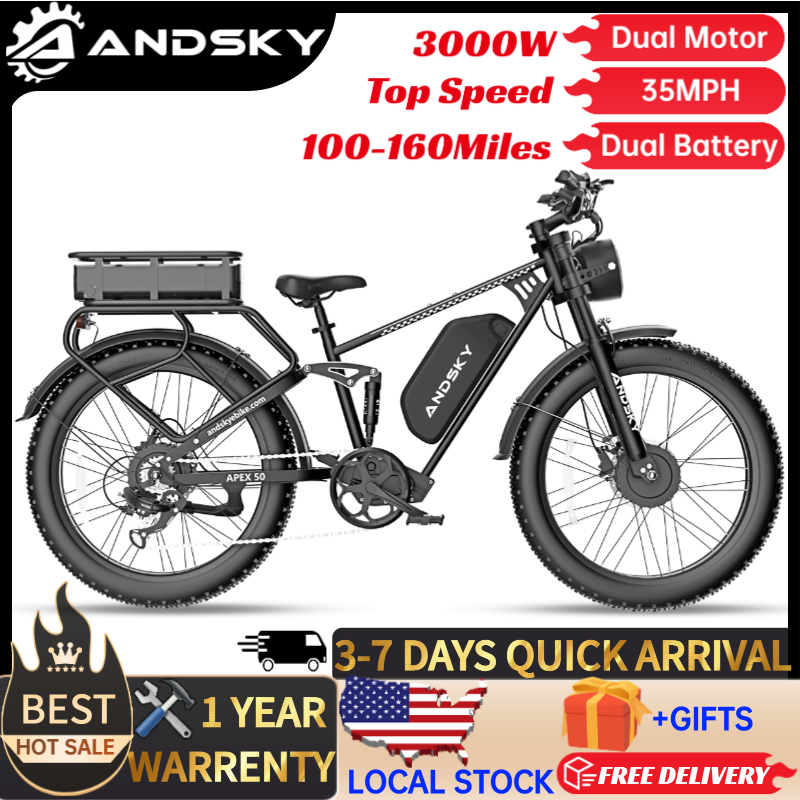 دراجة كهربائية ANDSKY Apex50 A - مراجعة High Torque Brushless Mid Motor Kit وسعره